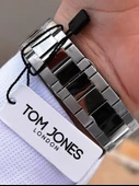Tom Jones Bileklik Hediyeli Çelik Kordon 3 Atm Suya Dayanıklı 2 Yıl Garantili Erkek Kol Saati 10046.3 thumbnail 5