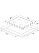 SİLVERLİNE CS5665B01  65 CM ANKASTRE OCAK SİYAH CAM thumbnail 2