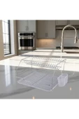 Kiwa Metal Gold Model 2 Katlı Paslanmaz Krom Bulaşık Sepeti Tabaklık - Bulaşıklık thumbnail 1