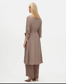 T25Y-8013 MISSDALIDA BELİ BÜZGÜLÜ CEPLİ CUPRO KAP thumbnail 9