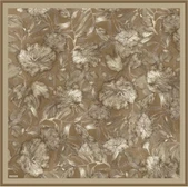 Çiçek Desenli Twill İpek Eşarp -2025/2026 -9409D thumbnail 8