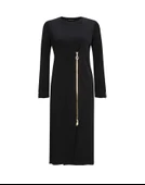 T25Y-6013 MISSDALIDA KOLU FERMUAR DETAYLI TRİKO TUNİK thumbnail 2