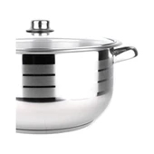 Manheim Cam Kapak Çelik Derin Tencere 30 x 20 cm thumbnail 4