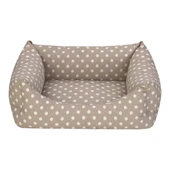 Pet Comfort Uniform Bej Puantiyeli Kedi ve Köpek Yatağı S 50x40cm thumbnail 1