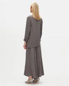 T25Y-6026 MISSDALIDA ÖN KISMI HAREKETLİ KESİM CUPRO TUNİK thumbnail 7