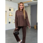 Lucky Life Lucky Life Kadın Inci Detay Modal Kumaş Ikili Takım thumbnail 7