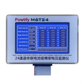 Powtify M6T24 24S Kanallı Yüksek Hassasiyetli Lityum Batarya Gerçek Zamanlı Voltaj Analizörü thumbnail 1