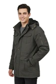 Erkek Spor Kanvas Kapüşonlu Parka M2665 BGL-ST04959 thumbnail 5