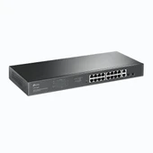 TP-LINK TL-SG1218MP 16 PORT GIGABIT+ 2X1GB RJ45/2XSFP COMBO 250 METRE POE MESAFE 250W RACKMOUNT SWITCH thumbnail 1
