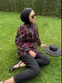 SW36.285 MOODBASİC ZİNCİR DESENLİ TESETTÜR MAYO thumbnail 1