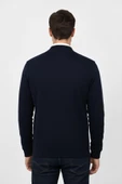 Erkek Hakim Yaka Astarlı Triko Fermuarlı Mont BGL-ST04831 thumbnail 7