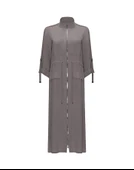 T25Y-8013 MISSDALIDA BELİ BÜZGÜLÜ CEPLİ CUPRO KAP thumbnail 1