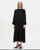 T25Y-4021 MISSDALIDA BİS. YAKALI ÇİÇEK BROŞLU CCUORO ELBİSE thumbnail 1