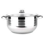 Manheim Cam Kapak Çelik Derin Tencere 30 x 20 cm thumbnail 2