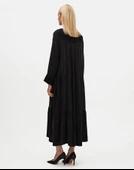 T25Y-4021 MISSDALIDA BİS. YAKALI ÇİÇEK BROŞLU CCUORO ELBİSE thumbnail 6