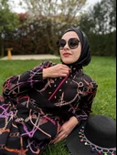 SW36.285 MOODBASİC ZİNCİR DESENLİ TESETTÜR MAYO thumbnail 5