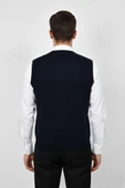 Erkek Düğmeli Yelek Cepli Çelik Örgü Klasik Kalıp BGL-ST04836 thumbnail 9