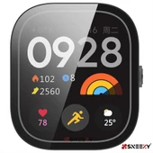 Sneezy Xiaomi Redmi Watch 4 Uyumlu PC Sert Kasa Ve Ekran Koruyucu  Şeffaf thumbnail 6