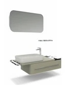 Angel Lavabo Dolabı 120 Cm Plazzo ve Led Ayna thumbnail 1