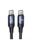 Helt Ht-dc15 100w Pd Ip Örgü 120 Cm Type-c To Type-c Şarj Data Kablosu thumbnail 1