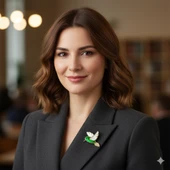 Öğretmenler Günü Yeşil Kolibri Broş (Özel gün için) thumbnail 1