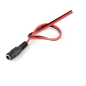 Nif Bilişim 12 Volt Dişi Power Jack DC 12V Dişi Kablolu Besleme Jakı 12 Volt CCTV Jack DC Dişi 5.5mm Dış Çap 2.1mm İç Çapı Vardır thumbnail 3