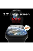 Teknojet Teknoloji İçin En İyi Adres W59 Watch 9 Note Pro Akıllı saat 47 mm 2.2 INC Android IOS uyumlu thumbnail 2