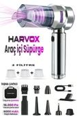 ST Harvox 16.000Pa Ultra Güçlü 9 Başlık Yıkanabilir Filtre 6.000mAh Batarya Şarjlı Araç Süpürge thumbnail 1