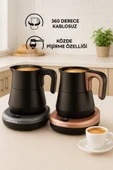 Waldern Elektrikli Közde Türk Kahvesi ve Türk Kahve Makinesi Rose Gold thumbnail 2