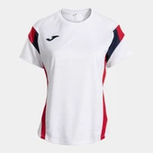 Joma Montreal Kadın Sıfır Yaka Kırmızı Beyaz Spor Tişört 902518.206 thumbnail 4