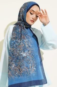 Lacivert Serisi Desenli Şal Asorti 3 thumbnail 2