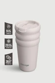 Stevig 3 Bubble Two-Cap Straw Tumbler Çelik Termos 600 ML Crushed Rock ST-244 thumbnail 2
