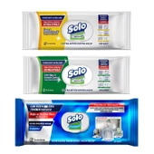 Solo Tüm Yüzeyler ve Cam Yüzeyler Temizlik Havlusu 3 lü Karma Paket thumbnail 1