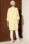 Asimetrik Kabartma Çizgili Triko Tunik Sarı thumbnail 3