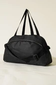 Çift Fermuarlı Spor Çanta Siyah thumbnail 1