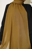 Aya Serisi İnce Pamuk Şal Zeytin Yeşili -152 thumbnail 4