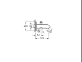 Vitra Origin Ankastre Banyo Bataryası Çıkış Ucu Krom A42607 thumbnail 2