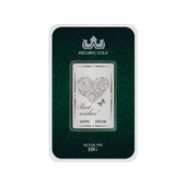 Hediyeye Özel 10 Gram Kalp ve Kelebek Temalı 999 Ayar Gümüş ile Üretilmiş Gümüş Külçesi-712 thumbnail 1