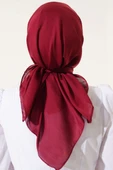 Basic Eşarp Bordo -80 thumbnail 3
