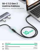 UGREEN Type-C Erkek to Type-C Dişi Uzatma Kablosu 1 Metre, 10387 thumbnail 3