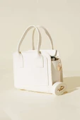 Fermuarlı Kare Çanta Beyaz thumbnail 1