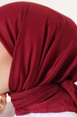 Basic Eşarp Bordo -80 thumbnail 4