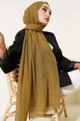 Aya Serisi İnce Pamuk Şal Zeytin Yeşili -152 thumbnail 1