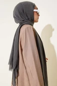 Aya Serisi İnce Pamuk Şal Füme -177 thumbnail 3