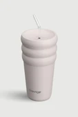 Stevig 3 Bubble Two-Cap Straw Tumbler Çelik Termos 600 ML Crushed Rock ST-244 thumbnail 3