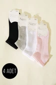 Bayan 4lü File Detaylı Patik Çorap Asorti 1 thumbnail 1