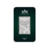 Kalp ve Kelebek Temalı 999 Ayar Gümüş ile Tasarlanmış Hediyeye Özel 5 Gram Gümüş Külçesi-712 thumbnail 1