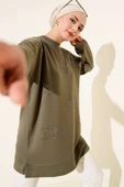 Mini Yıldız Taşlı Tunik Haki thumbnail 1