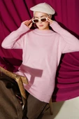 Basic Sakallı Triko Tunik Pembe thumbnail 1