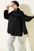 Atkılı Sakallı Ceket Siyah thumbnail 1